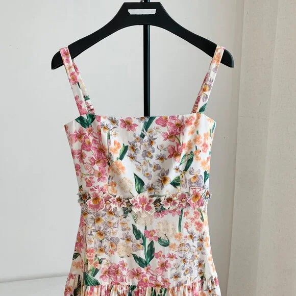 Agua by Agua Bendita Lima Jardinera Dress | Pink/Floral - Picture 7 of 10